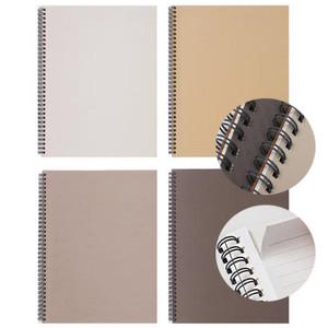 4000 비움_IV A4 스프링노트-A4좌철 유선 줄 공책-색상랜덤