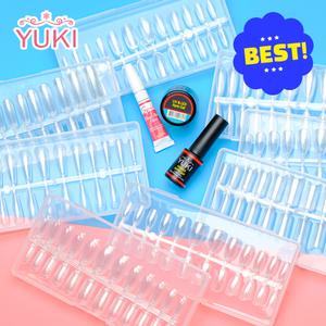 [YUKI]유키 초보자용 말랑말캉 네일 연장팁 투명 8종 240개입