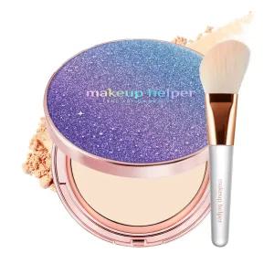 메이크업헬퍼 아트 팩트 25g 오로라문라이트 +아트 파우더 브러쉬