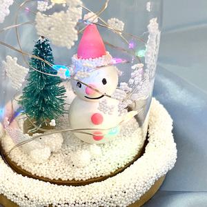 [문구티쳐] 토단 아크릴 돔 크리스마스 무드등 만들기 1인세트 DIY LED돔무드등 클레이놀이