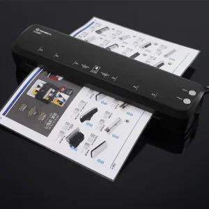 카피어랜드 퀄맥스 코팅기 무광블랙 A3 2롤러 H380 +코팅지+펀칭기+링