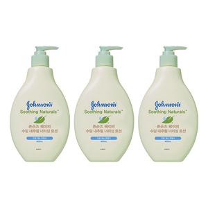 존슨즈베이비 베이비 수딩 내추럴 너리싱 로션, 400ml, 3개