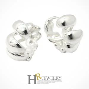 [호림쥬얼리]실버92.5정.품)멋스럽고_예쁜(HR)실버 뷰티 욜로 귀걸이(NO.33407)