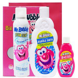 [미스터버블]엑스트라젠틀 2종세트 (버블바스473ml+폼솝236ml+미니3인1_75ml)+증정 미니버블