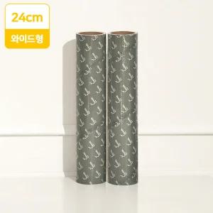 와이드 사선 돌돌이 2P 롤 테이프 클리너 리필 (90회분)