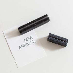 돌 메모 꽂이 홀더 매장 가격표 POP 쇼카드 네임텍 고급 천연석 블랙 스톤