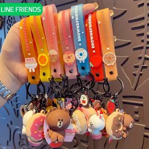 네이버 라인프렌즈 키링 열쇠고리 정품 브라운 셀리 코니 캐릭터 키홀더 자동차 키체인 가방고리 프랜즈