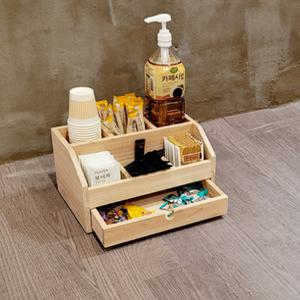 CM Factory 원목 커피정리함 다용도정리함 티박스 서랍트레이