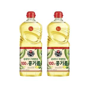 백설 콩기름 1.5L x2개