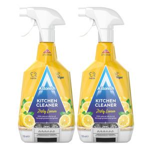 아스토니쉬 후드청소 주방 다용도 기름때 제거제 레몬 750ml 2개