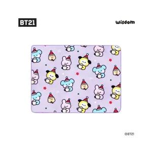 BT21 minini 무릎 담요 퍼플(CK+CM+SK+KY) BTS 굿즈 사무실 캠핑 차박 블랑켓 부드러운 푹신한