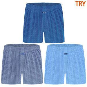 트라이 남자 순면 니트 트렁크 팬티 3매입 KK3