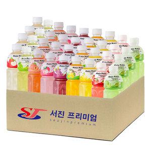 (서진프리미엄) 모구모구 9종혼합(사과+샤인머스켓+복숭아+리치+포도+망고+파인애플+딸기+멜론) 320mlx36ea