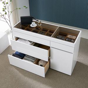 루이 아일랜드 3단 서랍장 악세사리장 드레스룸 수납장 옷방 디바이더 악세사리 다용도 바퀴이동 600 800 1200