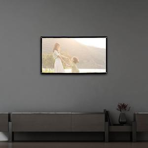 [XBI4HJKO]이동형 빔프로젝터 스크린 132x75cm 차박