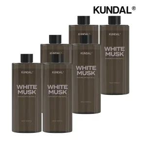 [쿤달] 퍼퓸 디퓨저 리필 화이트머스크 500ml x6개