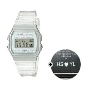 카시오  무료각인) 카시오 전자 시계 공용 커플 F-91WS-7D