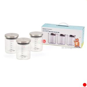 글라스락 멀티쿠커 이유식 용기 원형 추천 750ml 3개