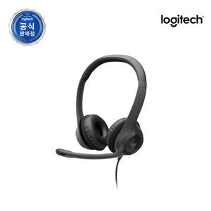 로지텍코리아 H390 헤드밴드형 USB 스테레오 헤드셋 디지털 스트레오사운드/간편한 사운드컨트롤 블랙