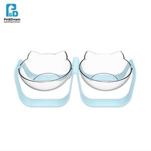 강아지밥그릇 애견식수 강아지볼사료 애견식기2구민트 (WF8E835)