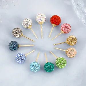 [골드피아] 14K 샌디볼 귀걸이