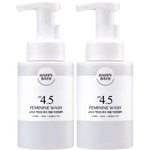 해피바스 PH4.5 약산성 로즈버블 여성청결제 250g x2개 아이와함께 저자극 거품타입