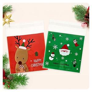[JHQRLOER_4B](만들기대장)크리스마스 접착OPP봉투 10EA