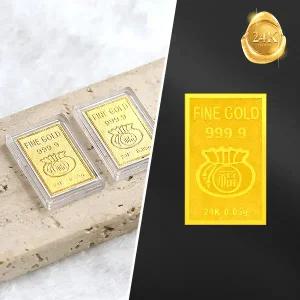 [골드피아] 24K 행운의 순금 복주머니 골드바 (순도 999.9)