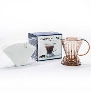미스터 클레버 커피 드리퍼 핸드드립세트 커피 여과지 100매 뚜껑포함