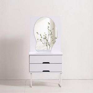 세련된 언발란스 낮은 미러 화장대 2단서랍장) 화장대 500화장대 좌식화장대 서랍화장대