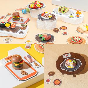 세계음식 클레이 자석 만들기 슬라임 말랑이 찰흙 미술 체험 키트 다문화 초등학생 여러나라