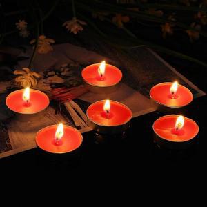 [KGPQVJNR_4B]원형 티라이트 50p세트(레드) 프로포즈양초