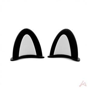 귀(한 고양이 블랙 헬멧장식 쌍)