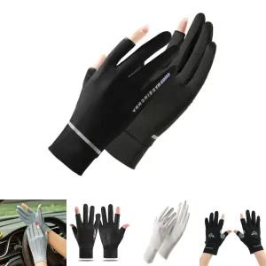 (블랙) 바람솔솔 여성 운전용 쿨링 스포츠 2컷 장갑/자전거/여자/스마트폰/터치/반손가락/바이크/미끄럼