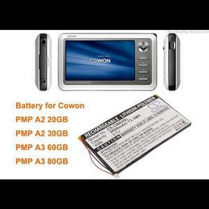 호환 배터리 Cowon PMP A2 20GB A3 60GB 80GB 30GB 3600mAh