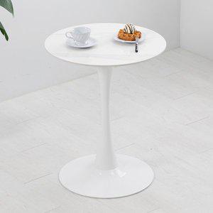 [공간미가구]러블리 세라믹 600 원형 테이블 카페 주방 식탁 인테리어 포세린 매장 커피숍 화이트