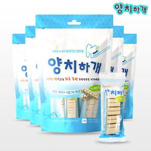 양치하개 스케일링 덴탈 껌 14p 210g x5개 치석 영양 독간식 구강관리 강아지간식