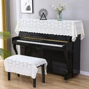 피아노 먼지 커버 덮개 레이스 방진