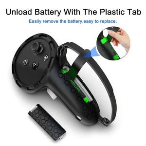 HUADAI 디자인 업그레이드된 컴포트 컨트롤러 그립 Oculus/Meta Quest 3/3S 액세서리와 호환 배터리 오픈이