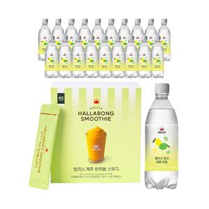 할리스 탄산수 레몬라임 500ml, 20개 + 스무디 스틱 제주한라봉 640g(16g, 40입), 1개