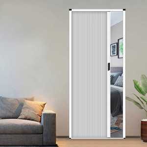 접이식 커텐형 중문 슬라이드문 스크린 도어 슬라이딩 공간 분리 칸막이 폴딩 베란다 거실
