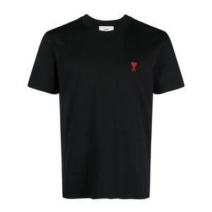 [럭스댓] 국내 25SS 아미 BFUTS035 724 하트 자수 로고 오가닉코튼 저지 반팔 티셔츠