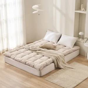 삼익가구 누버 8cm 두툼한 접이식 토퍼 침대 매트리스 퀸)