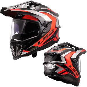 LS2 헬멧 MX701 C EXPLORE FRONTIER II ORANGE 풀카본 헬멧 온 오프로드 풀페이스 이너바이져 핀락필름포함