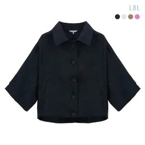 (런칭가 69,900원) 25SS 프렌치린넨100 브리즈 케이프 자켓