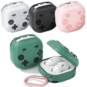 갤럭시 버즈 라이브 버즈2 프로 귀여운 게임기 캐릭터 고리 키링 커플 실리콘 케이스 무선 이어