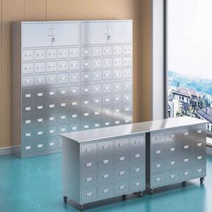 스테인리스 스틸 한약장 양약장 약국 캐비닛 한약재