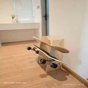 보드데크 전시대 거치대 진열대 디스플레이 정리대 데크 스키 스노우보드 양면형 가정용 블랙