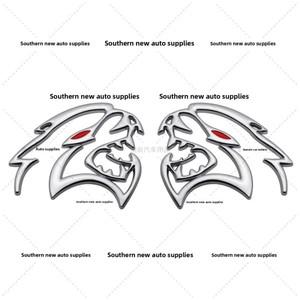 Dodge Coolwind 자동차 로고에  대형 중공 Hellcat 데칼 스티커 도전 테일 리프 보드