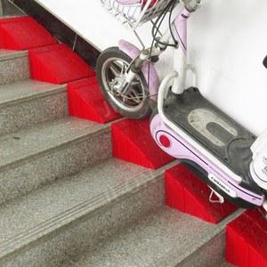 16CM 스텝 패드 상가진입 도로변 미끄럼 인도 휴대용 진입용 내하중 길이120X 상가